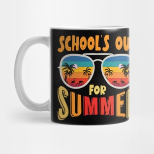 Vintage Style Sunset Summer Dress School's Out For Summer Mug